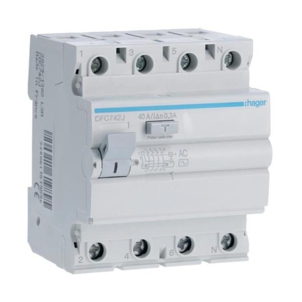 INTERRUPTOR DIFERENCIAL 4P 40A 300mA AC