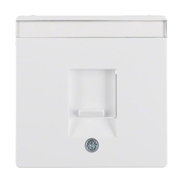 PLACA CENTRAL Q.1 CON PROTECCIÓN+PORTAETIQUETAS BLANCO POLAR