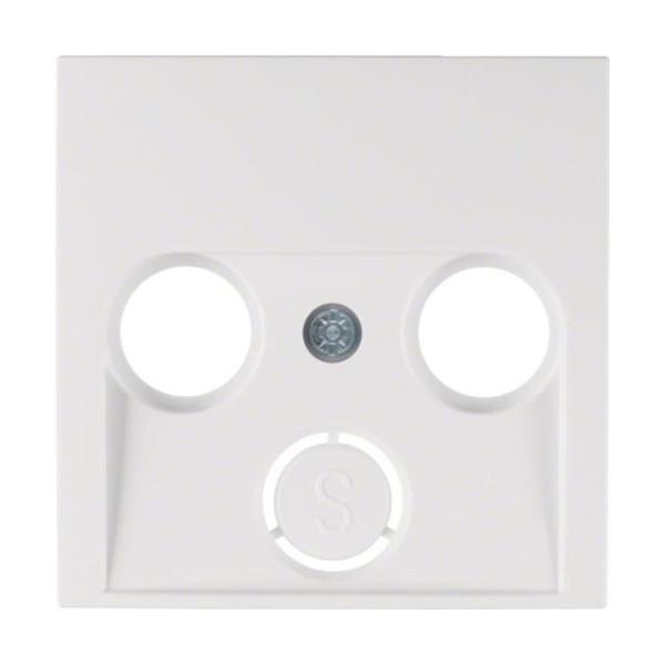 PLACA TV-FM-SAT S1 BRILLO BLANCO POLAR