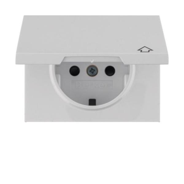 TAPA SCHUKO BISAGRA KX PROTECCIÓN INFANTIL BLANCO POLAR