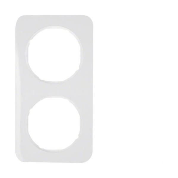 MARCO R1 CON 2 ELEMENTOS BLANCO POLAR BRILLO