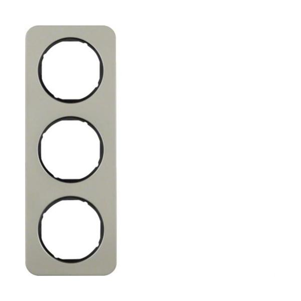 MARCO R1 ACERO CON 3 ELEMENTOS NEGRO