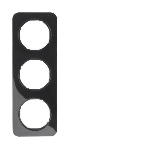 MARCO R1 CON 3 ELEMENTOS NEGRO BRILLO