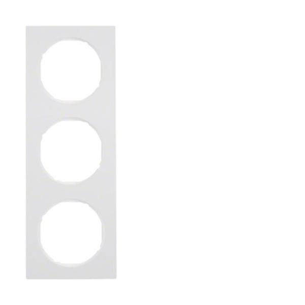 MARCO R3 CON 3 ELEMENTOS BLANCO POLAR BRILLO