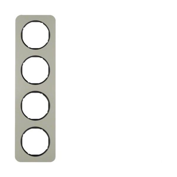 MARCO R1 ACERO CON 4 ELEMENTOS NEGRO