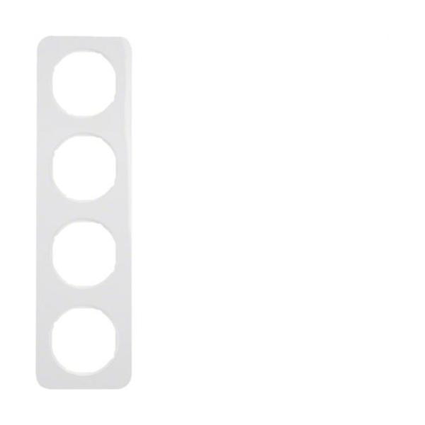 MARCO R1 CON 4 ELEMENTOS BLANCO POLAR BRILLO