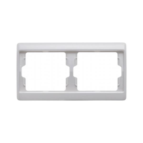 MARCO BLANCO POLAR CON 2 ELEMENTOS HORIZONTALES ARSYS PLÁSTICO