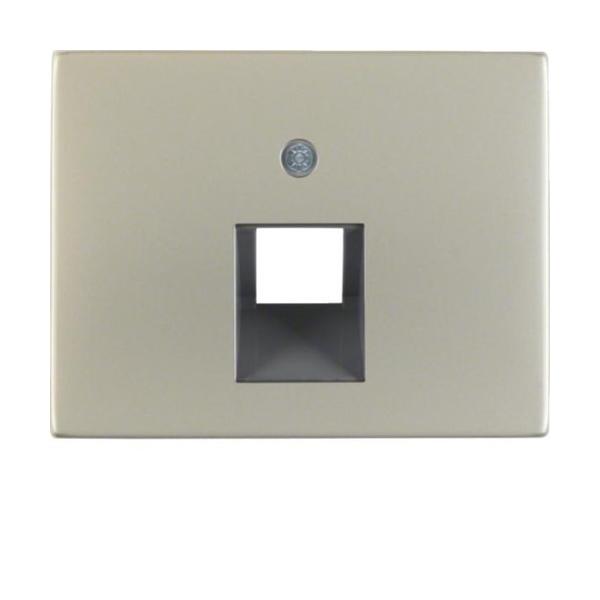 PLACA CENTRAL CON 1 TOMA K5 ACERO