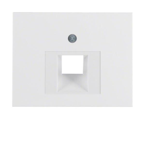 PLACA CENTRAL CON 1 TOMA KI BLANCO POLAR