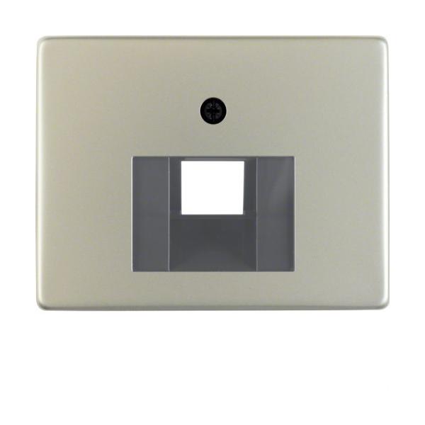 PLACA CENTRAL CON 1 TOMA ARSYS ACERO INOXIDABLE