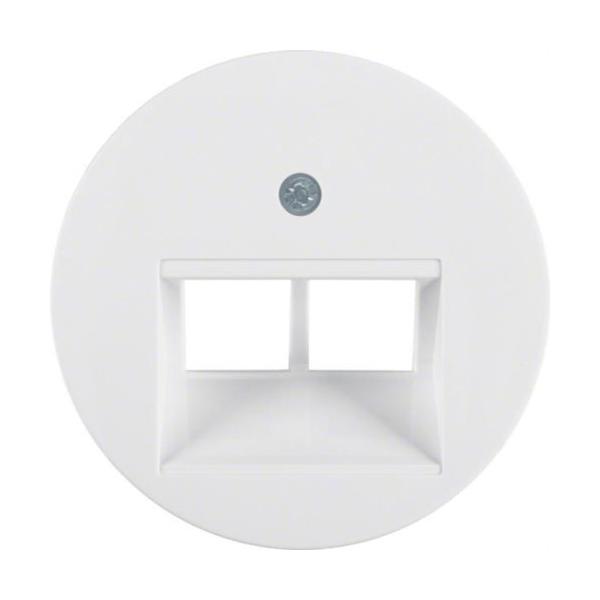 TAPA FCC DOBLE RCLASSIC BLANCO POLAR BRILLO