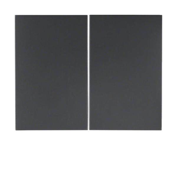 TECLA SIN LENTE PARA MECANISMO DOBLE K1 ANTRACITA