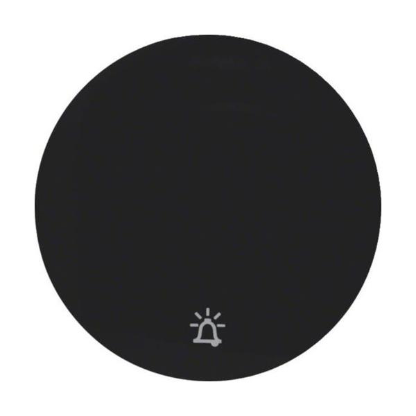 TECLA R1/R3 CON SÍMBOLO CAMPANA NEGRO BRILLO