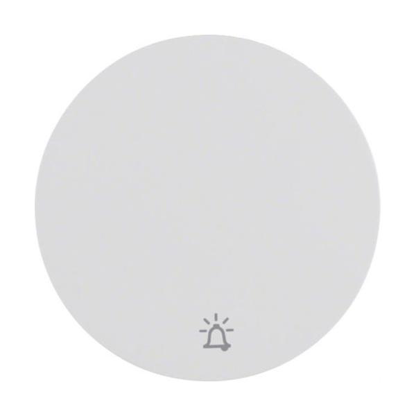 TECLA R1/R3 CON SÍMBOLO CAMPANA BLANCO POLAR BRILLO