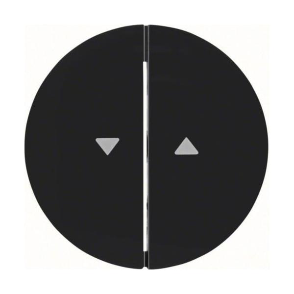 TECLA DOBLE R1/R3 PERSIANA NEGRO BRILLO