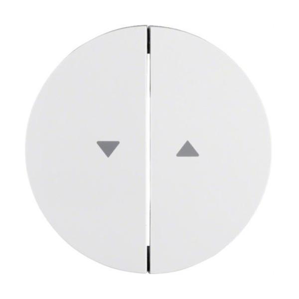 TECLA DOBLE R1/R3 PERSIANA BLANCO POLAR BRILLO