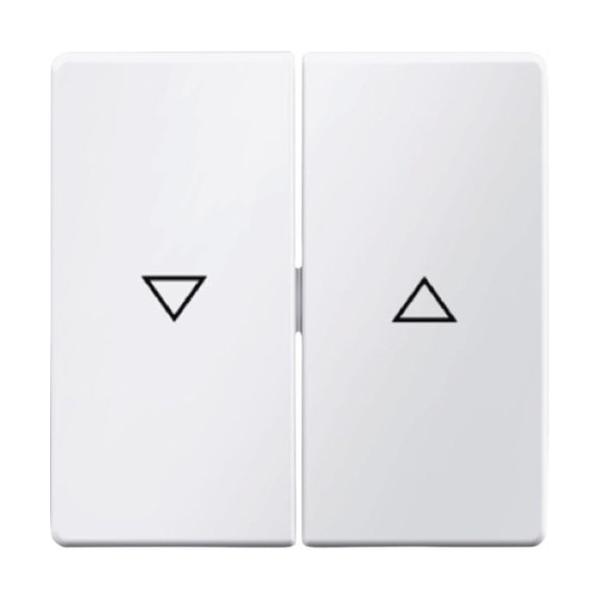 TECLA DOBLE Q.1 CON FLECHAS BLANCO POLAR