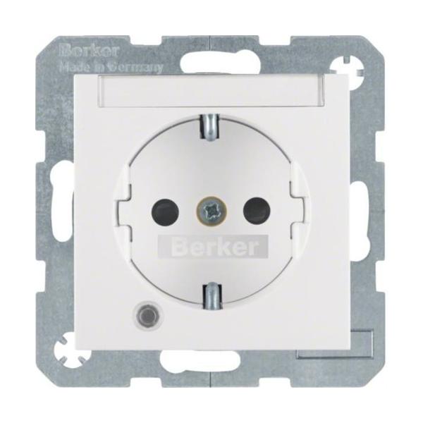 TOMA SCHUKO LED CONTROL BLANCO POLAR MATE