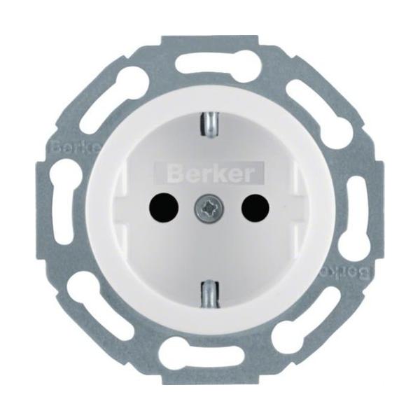 TOMA CORRIENTE 16A CON PROTECCIÓN NIÑOS BLANCO POLAR