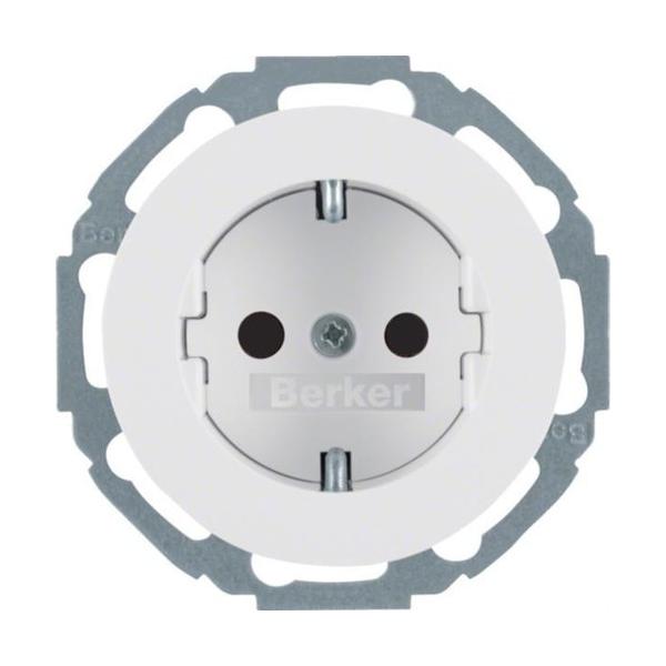 TOMA SCHUKO BLANCO POLAR BRILLO