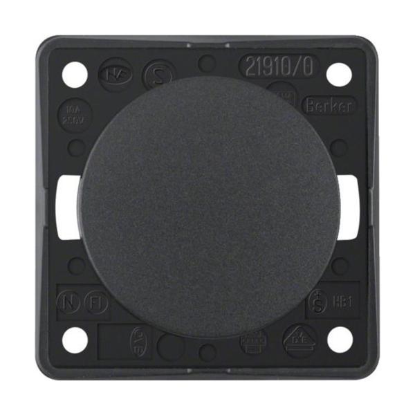 PULSADOR INTEGRO 10A 250V PARA TORNILLO ANTRACITA