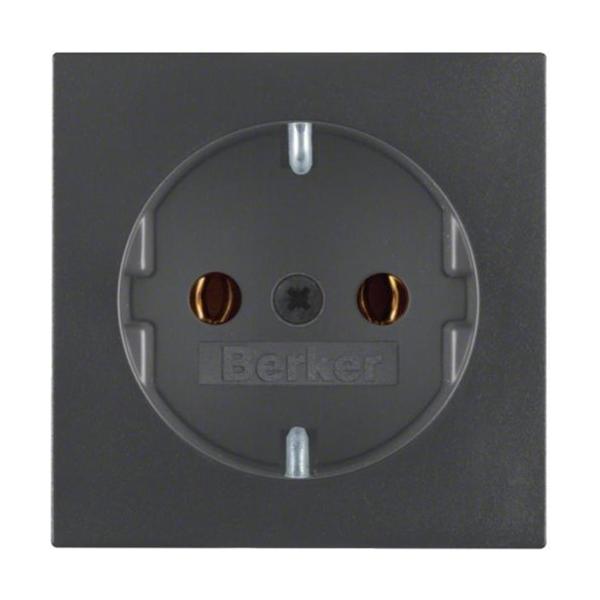 TAPA SCHUKO S/B PROTECCIÓN INFANTIL ANTRACITA