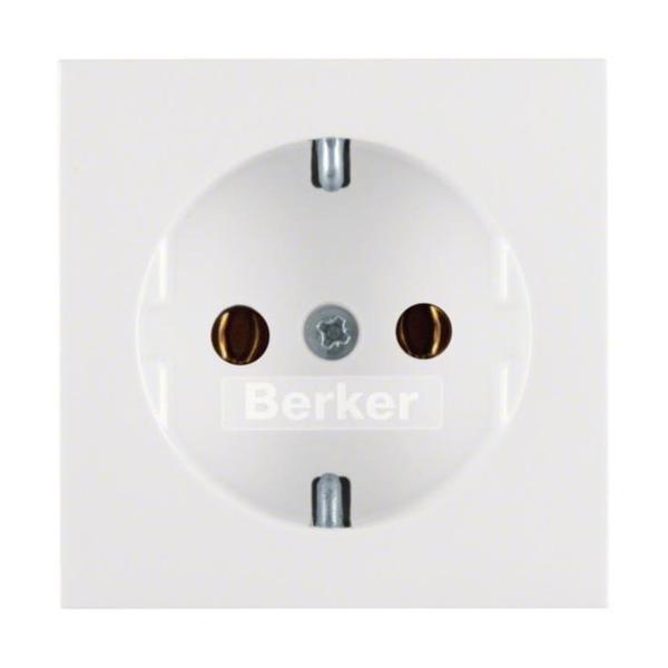 TAPA SCHUKO S/B PROTECCIÓN INFANTIL BLANCO POLAR BRILLO