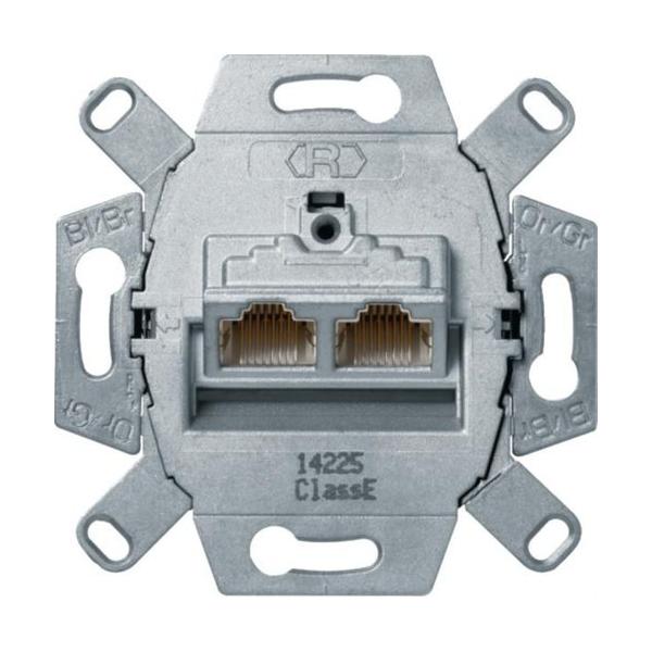 TOMA RJ45 DOBLE CATEGORÍA 6 CLASE E 8/8P