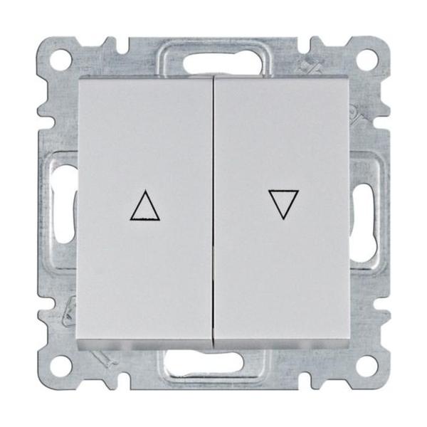 INTERRUPTOR PERSIANA LUMINA PLATA