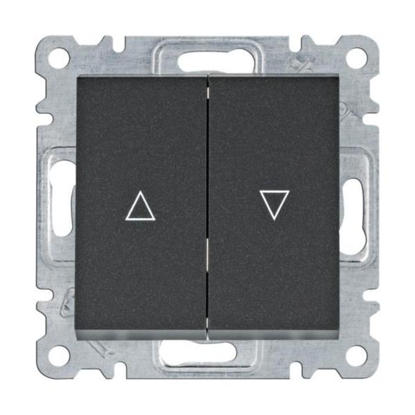 INTERRUPTOR PERSIANA LUMINA NEGRO