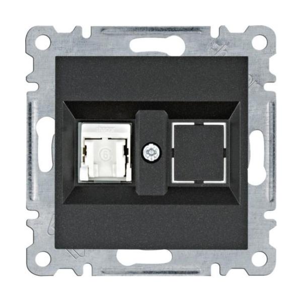 TOMA RJ45 CATEGORÍA 6 UTP LUMINA NEGRO