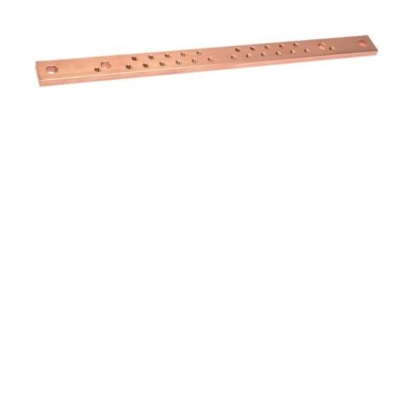 PLETINA COBRE ROSCADA M6 30x10 430mm