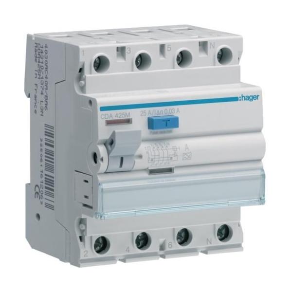 INTERRUPTOR DIFERENCIAL TIPO-A 4P 63A 300mA