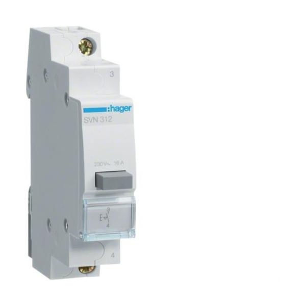 PULSADOR CON ENCLAVAMIENTO 16A 250V 1NA