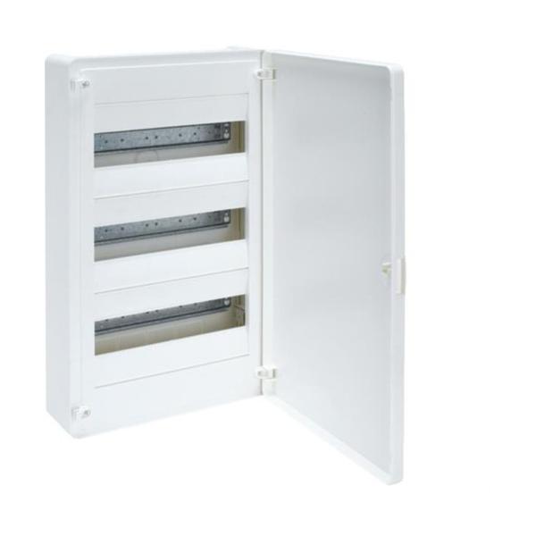 CAJA DE SUPERFICIE GOLF VF CON 3 FILAS 36 MÓDULOS OPACA BLANCA+REGLETA