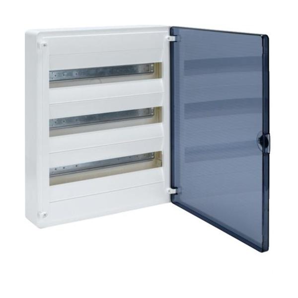 CAJA DE SUPERFICIE GOLF VF CON 3 FILAS 54 MÓDULOS TRANSPARENTE AZUL+QC