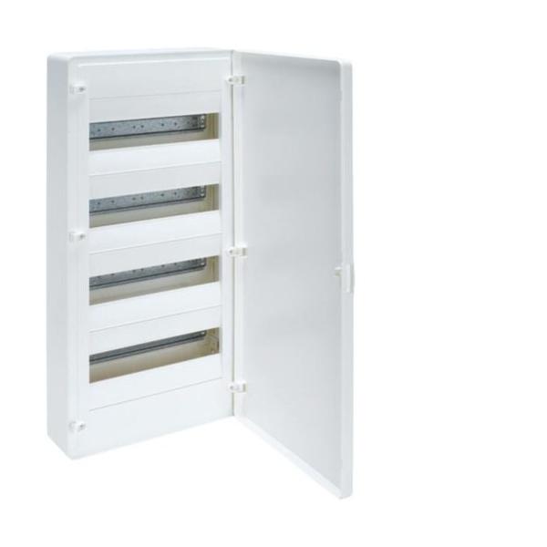 CAJA DE SUPERFICIE GOLF VF CON 4 FILAS 48 MÓDULOS OPACA BLANCA+REGLETA