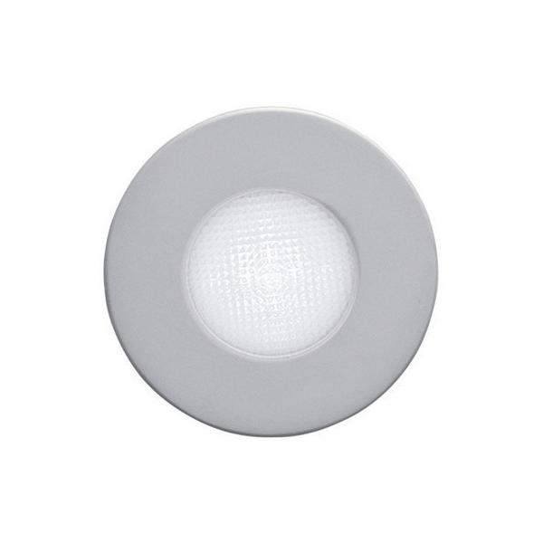 BALIZA LYRA R/B LED BLANCO DIFUSOR TRANSPARENTE 230 CROMO MATE