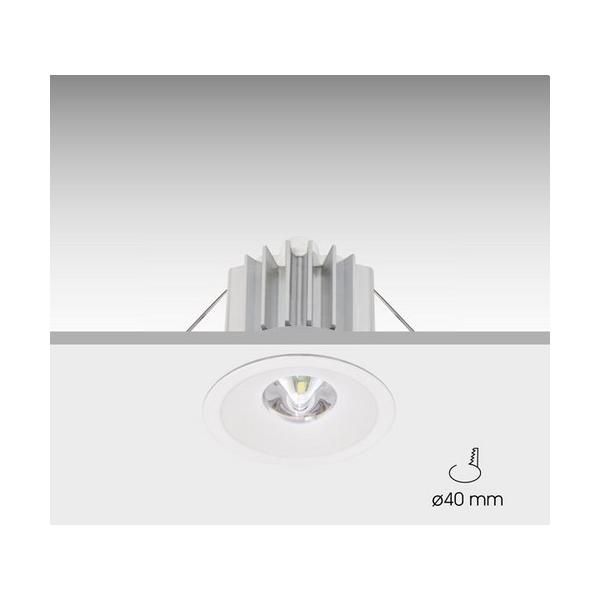 LUMINARIA DE EMERGENCIA IZAR LED P30-A ANTIPÁNICO BLANCO