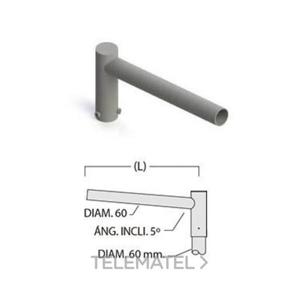 CRUCETA PARA 1 LUMINARIA 50cm GALVANIZADO