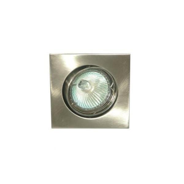 EMPOTRABLE BASCULANTE CUADRADO ZAMAC 50W NÍQUEL SATINADO