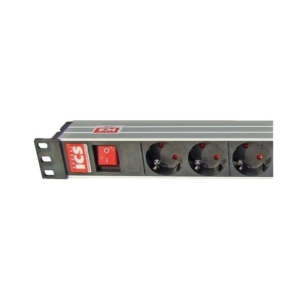 PDU REGLETA ELCTRICA PROFESIONAL 9 TOMAS SCHUKO SIN INTERRUPTOR