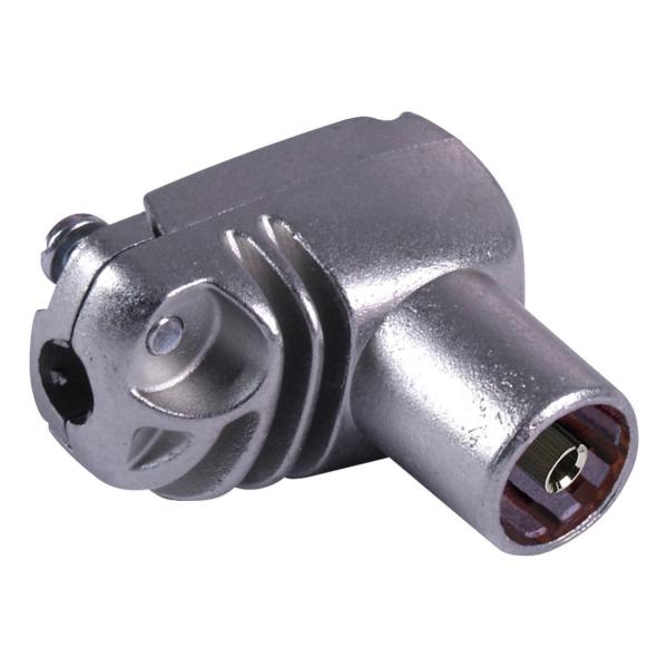 CONECTOR ACODADO COAXIAL H BLINDADO 9,5mm