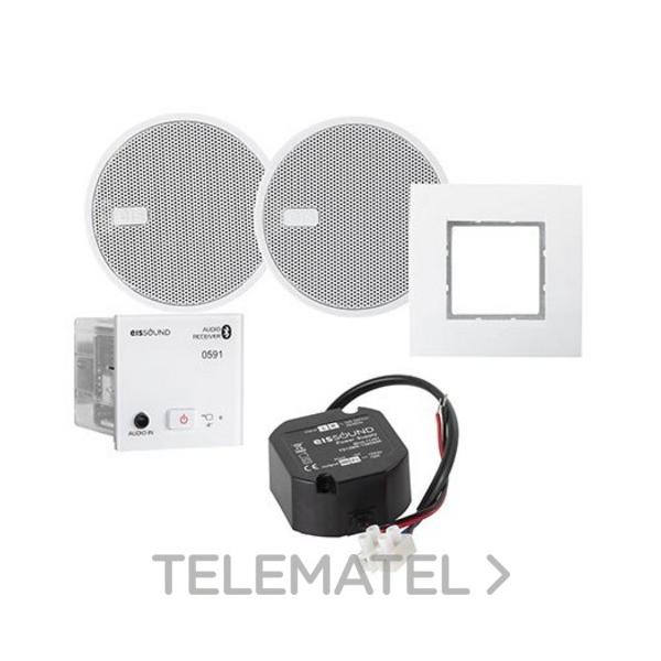 RECEPTOR DE AUDIO BLUETOOTH DE PARED 2,5'' (BLANCO) METÁCRILATO