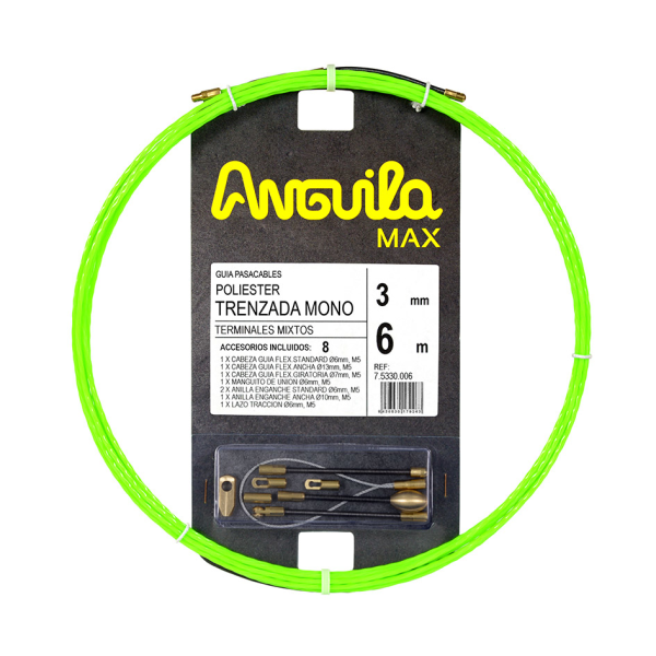 TRENZADO MONO TERMINABLES INTCMB.6m ANGUILA MAX d.3mm VDF.