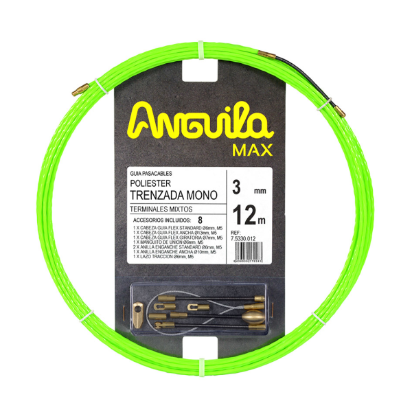 TRENZADO MONO TERMINABLES INTCMB.12m ANGUILA MAX d.3mm VDF.