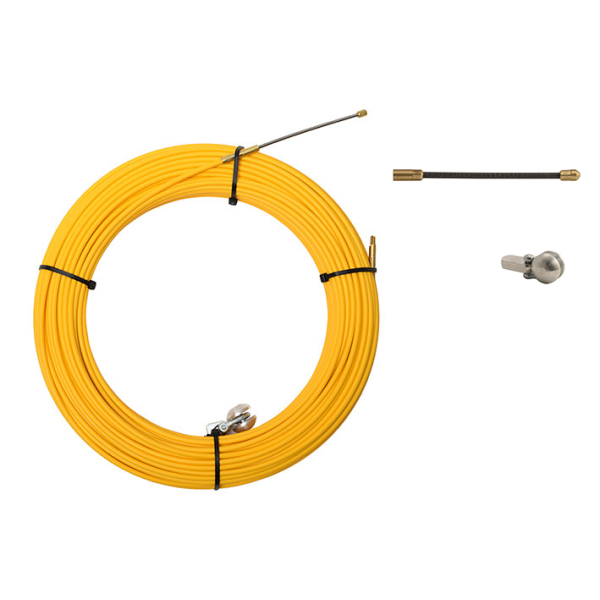 PASACABLES FIBRA AUTOENERGÉTICA 9mm 50m AMARILLO