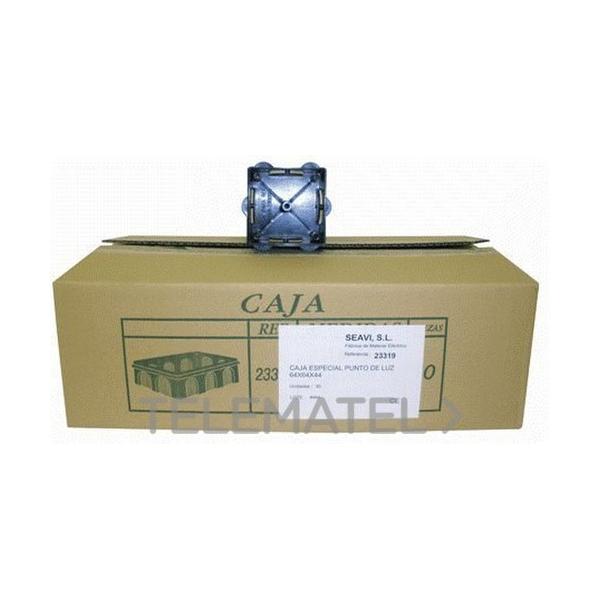 CAJA ESPECIAL PUNTO DE LUZ 64x64x44mm ABS PARA EMPOTRAR