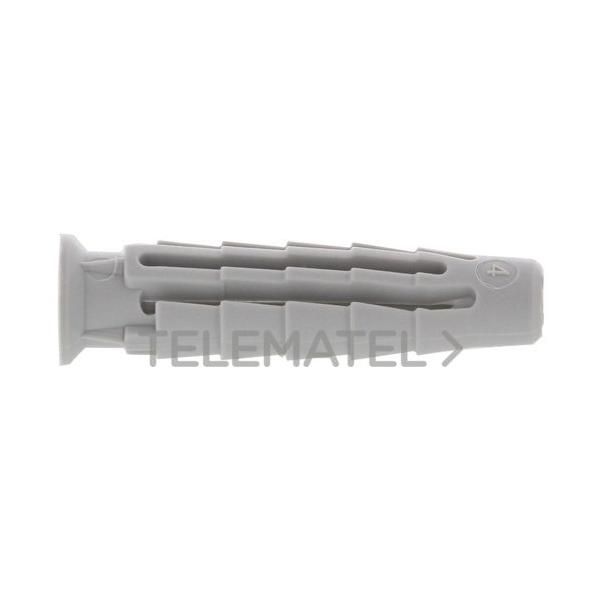 TACO NYLON PRO6 10x50 SIN TORNILLO GRIS (50u)