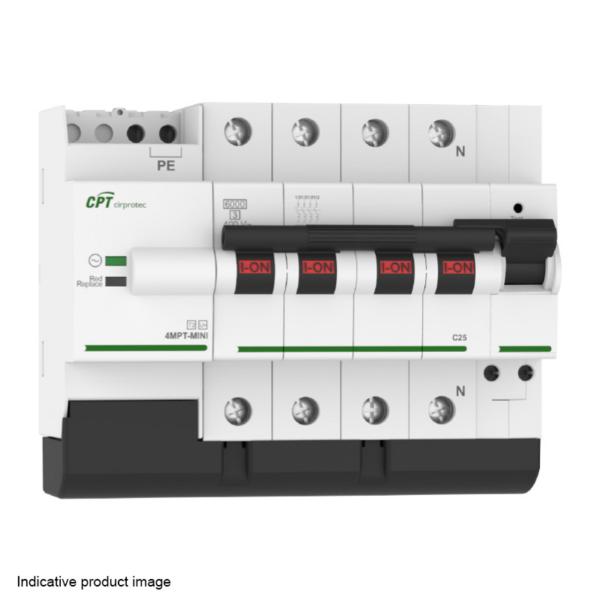 PTR.CONTRA SBT.COMBI.V-CHECK 4MPT mini-16 230/400V 3P+N CV.C IGA 16A TIPO 2 15kA